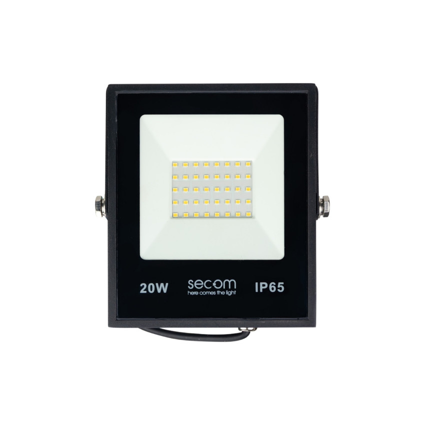 Proyector LED Provit 20W 2400lm IP65 14.5x3x17cm 5700K Negro 50000H SECOM Proyectores LED para Exterior 1