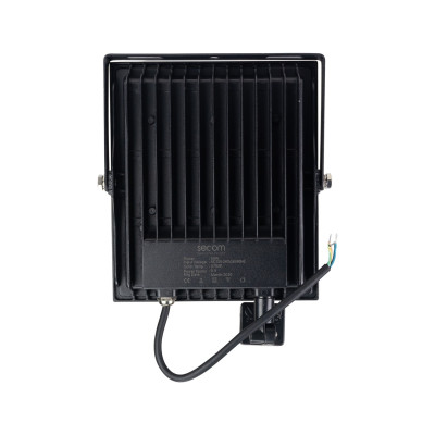 Proyector LED Provit con Sensor de Movimiento 50W 5000lm IP54 19.5x6.5x26.5cm 5700K Negro 50000H SECOM Proyectores LED para Exte