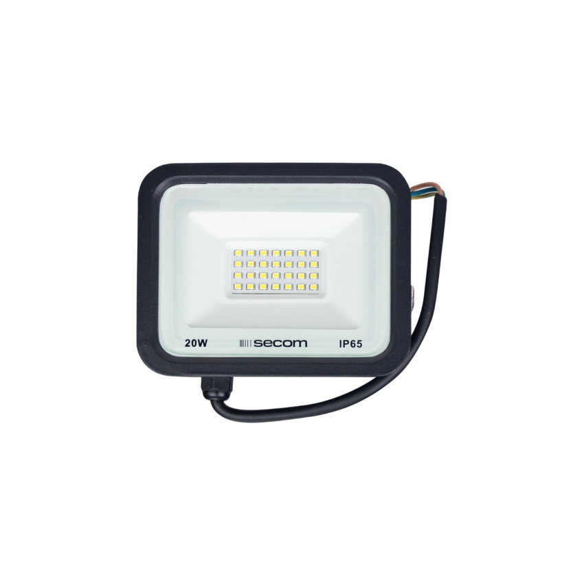 Proyector LED TenkoS2 20W 1600lm IP65 14x3x11cm 5700K Negro 30000H SECOM Proyectores LED para Exterior 1