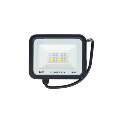 Proyector LED TenkoS2 20W 1600lm IP65 14x3x11cm 5700K Negro 30000H SECOM Proyectores LED para Exterior 1