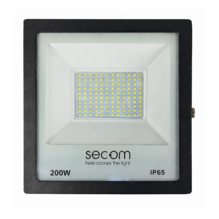 Proyector LED TenkoS2 200W 20000lm IP65 33x7x42cm 3000K Negro 30000H SECOM Proyectores LED para Exterior 1