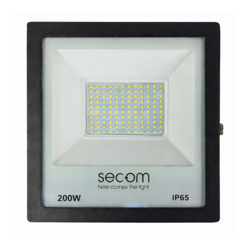 Proyector LED TenkoS2 200W 20000lm IP65 33x7x42cm 3000K Negro 30000H SECOM Proyectores LED para Exterior 1