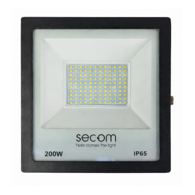 Proyector LED TenkoS2 200W 20000lm IP65 33x7x42cm 3000K Negro 30000H SECOM Proyectores LED para Exterior 1