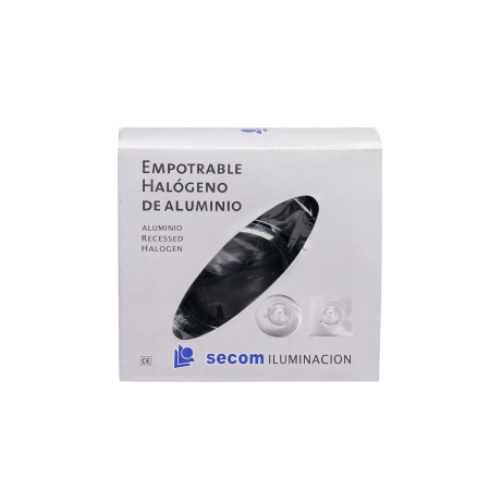 Portalámpara Empotrable Circular Ajustable Casquillo GU10 IP20 Cromo Ø10.3x4cm SECOM Downlight Empotrable 2