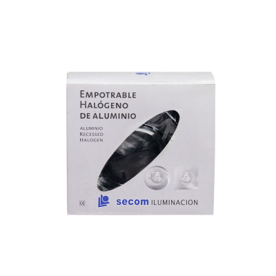 Portalámpara Empotrable Circular Ajustable Casquillo GU10 IP20 Cromo Ø10.3x4cm SECOM Downlight Empotrable 2