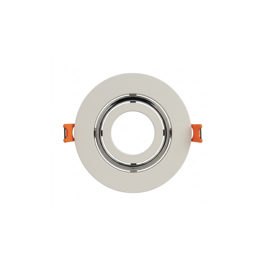 Portalámpara Empotrable Circular Ajustable Casquillo GU5.3 IP20 Blanco Ø8.6x3cm SECOM Downlight Empotrable 1