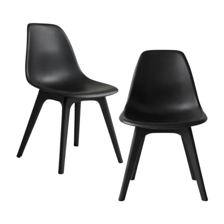 Conjunto de 2 cadeiras de jantar Aroa em polipropileno para interior e exterior 7house