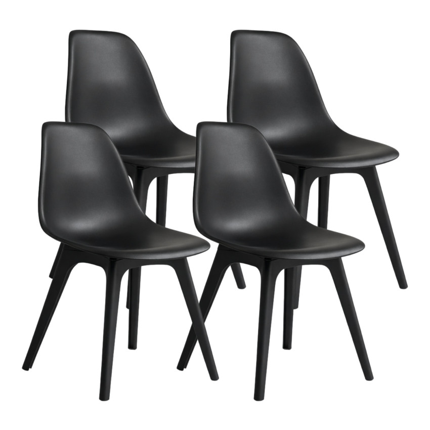Pack de 4 Sillas de Comedor Nórdicas Aroa en Polipropileno para Interior y Exterior 7house Sillas de Comedor 1