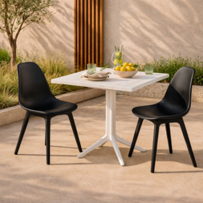 Pack de 4 Sillas de Comedor Nórdicas Aroa en Polipropileno para Interior y Exterior 7house Sillas de Comedor 7