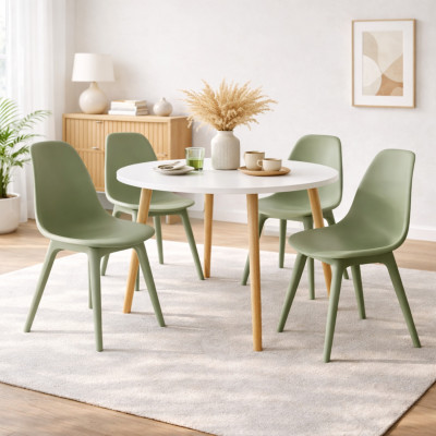 Silla de Comedor Nórdica Aroa en Polipropileno para Interior y Exterior 7house Sillas de Jardín 27