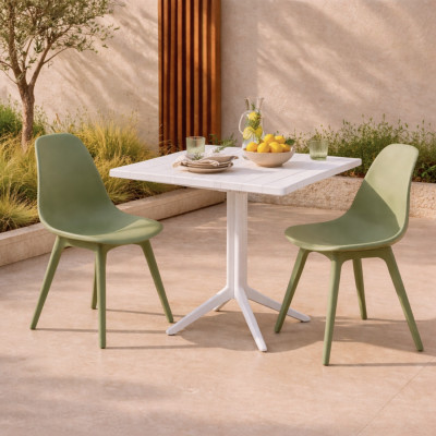Silla de Comedor Nórdica Aroa en Polipropileno para Interior y Exterior 7house Sillas de Jardín 28
