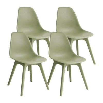Pack de 4 Sillas de Comedor Nórdicas Aroa en Polipropileno para Interior y Exterior 7house Mobiliario Hosteleria 22