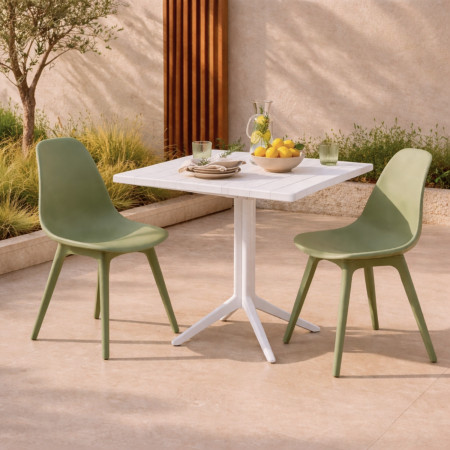 Pack de 4 Sillas de Comedor Nórdicas Aroa en Polipropileno para Interior y Exterior 7house Mobiliario Hosteleria 28