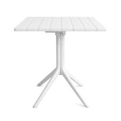 Mesa de Bar Cuadrada 70x70cm Ares en Polipropileno con Tablero Plegable para Interior y Exterior 7house Mesas de Comedor 1