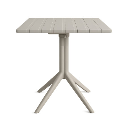 Mesa de Bar Cuadrada 70x70cm Ares en Polipropileno con Tablero Plegable para Interior y Exterior 7house Mesas de Comedor 1