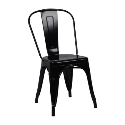 Silla Apilable Industrial de Acero 45x45x85cm Thinia Home Sillas de Comedor 1