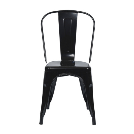 Silla Apilable Industrial de Acero 45x45x85cm Thinia Home Sillas de Comedor 2