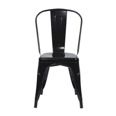 Silla Apilable Industrial de Acero 45x45x85cm Thinia Home Sillas de Comedor 2