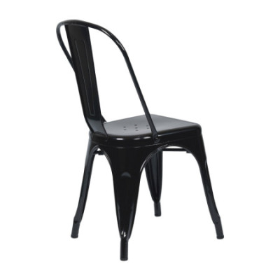 Silla Apilable Industrial de Acero 45x45x85cm Thinia Home Sillas de Comedor 4