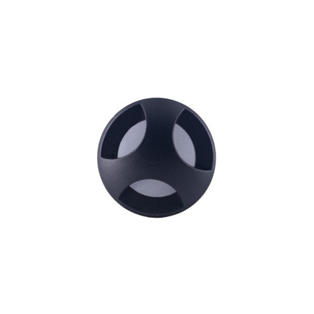 Aplique LED Redondo Targo 3W 50lm IP65 Ø6x5.85cm Negro 25000H SECOM Apliques de Exterior 1
