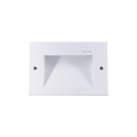 Aplique de Pared LED Empotrable Rectangular Trido Maxi 6W 300lm IP65 18x5.3x12cm Blanco 25000H SECOM Apliques de Exterior 1