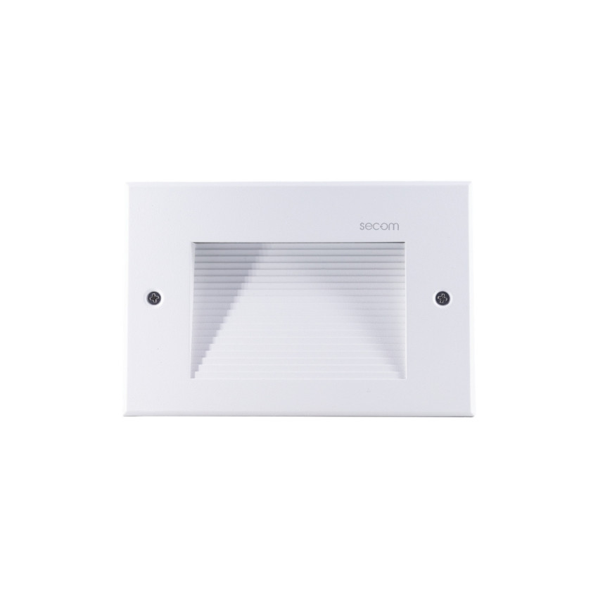 Aplique de Pared LED Empotrable Rectangular Trido Maxi 6W 300lm IP65 18x5.3x12cm Blanco 25000H SECOM Apliques de Exterior 1