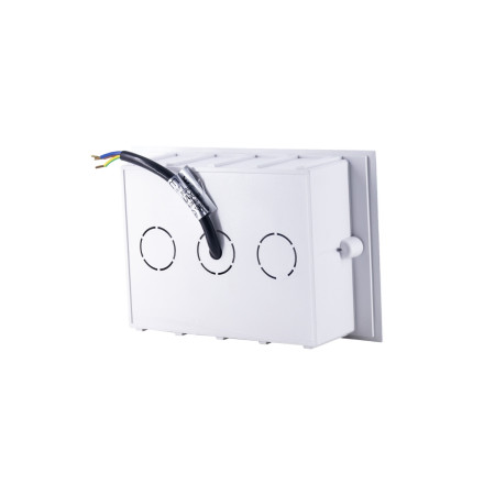 Aplique de Pared LED Empotrable Rectangular Trido Maxi 6W 300lm IP65 18x5.3x12cm Blanco 25000H SECOM Apliques de Exterior 2