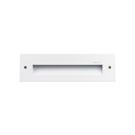 Aplique de Pared LED Empotrable Rectangular Trido Medium 6W 300lm IP65 25x5.3x7.5cm Blanco 25000H SECOM Apliques de Exterior 1