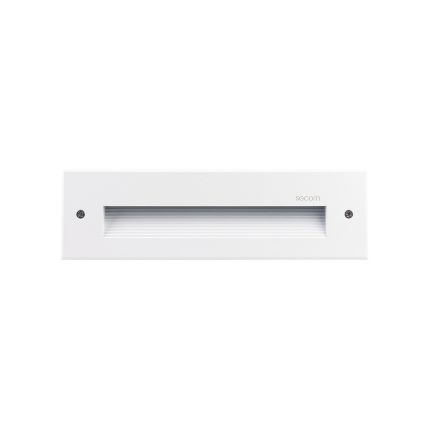 Aplique de Pared LED Empotrable Rectangular Trido Medium 6W 300lm IP65 25x5.3x7.5cm Blanco 25000H SECOM Apliques de Exterior 1