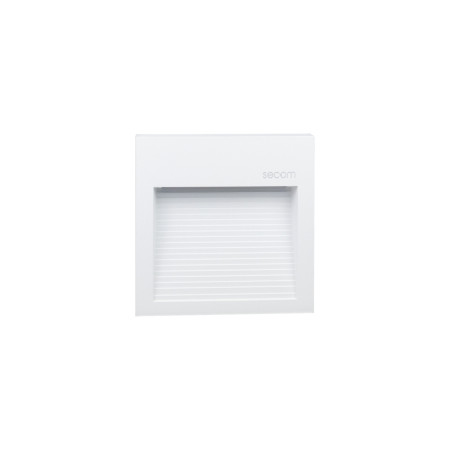 Aplique de Pared LED Cuadrado Trido Maxi 6W 200lm IP65 12x12x1.8cm 4000K Blanco 25000H SECOM Apliques de Exterior 1
