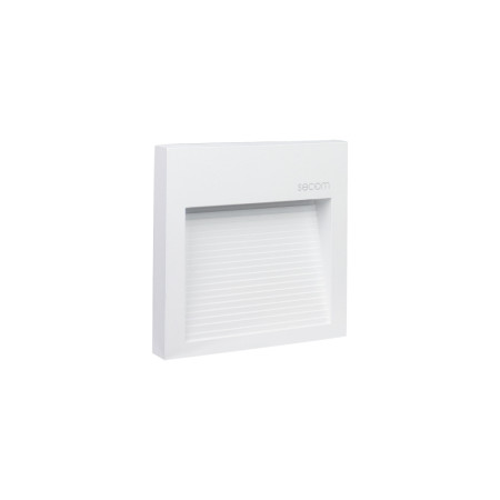 Aplique de Pared LED Cuadrado Trido Maxi 6W 200lm IP65 12x12x1.8cm 4000K Blanco 25000H SECOM Apliques de Exterior 2