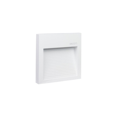 Aplique de Pared LED Cuadrado Trido Maxi 6W 200lm IP65 12x12x1.8cm 4000K Blanco 25000H SECOM Apliques de Exterior 2