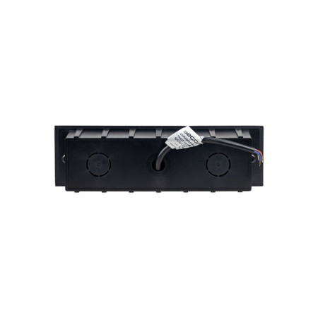 Aplique de Pared LED Empotrable Rectangular Trido Medium 6W 300lm IP65 25x5.3x7.5cm 4000K Negro 25000H SECOM Apliques de Exterio
