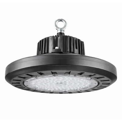 Campana LED UFO Industrial KonikS2 ECO 185W 25000lm IP65 Ø36.5x8cm 4000K Gris 50000H SECOM Lámparas de Techo 1