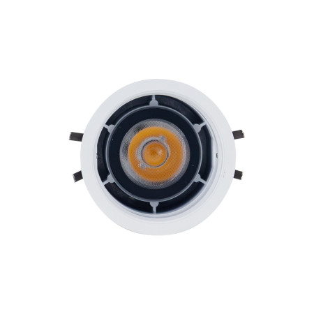 Runde LED-Einbau-Downlight, 13 W, 1200 lm, IP44, Ø8.2x6.5cm, 3000 K, Weiß, 50.000 h, SECOM