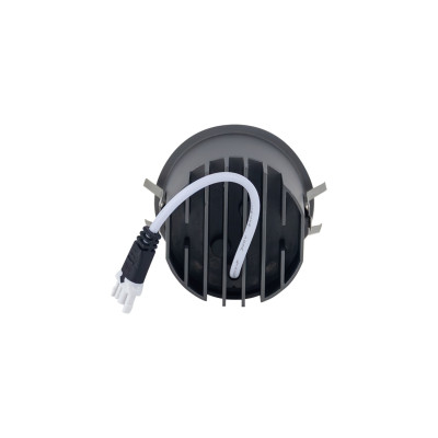 Runde LED-Einbau-Downlight, 13 W, 1200 lm, IP44, Ø8.2x6.5cm, 3000 K, Weiß, 50.000 h, SECOM
