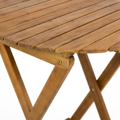 Conjunto de Balcón Bistró Arlen con Mesa Redonda y 2 Sillas Plegables en Madera de Acacia 7house Nuevos Productos 3