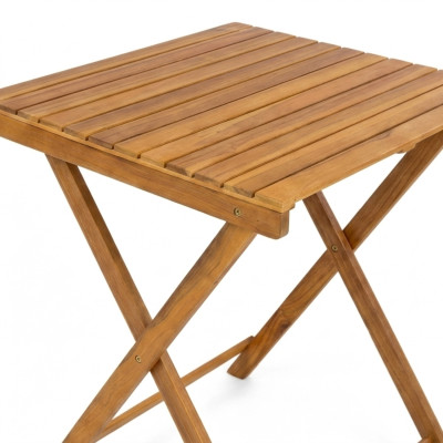 Conjunto de Balcón Bistró Soren con Mesa Cuadrada y 2 Sillas Plegables en Madera de Acacia 7house Nuevos Productos 3