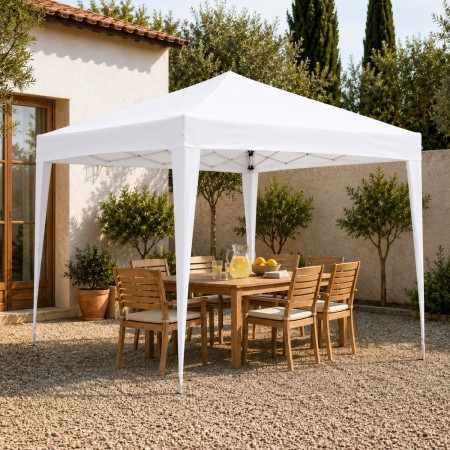 Carpa Plegable para Jardín con Estructura de Acero 300x300x300cm 7house Carpas 5