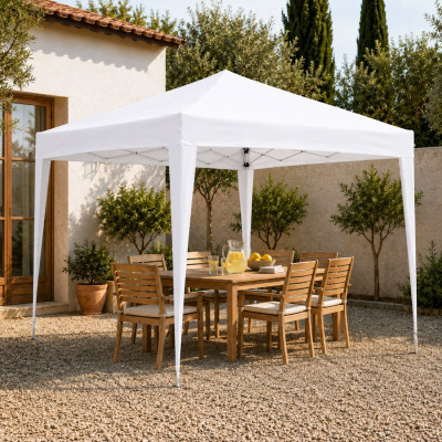 Carpa Plegable para Jardín con Estructura de Acero 300x300x300cm 7house Carpas 5