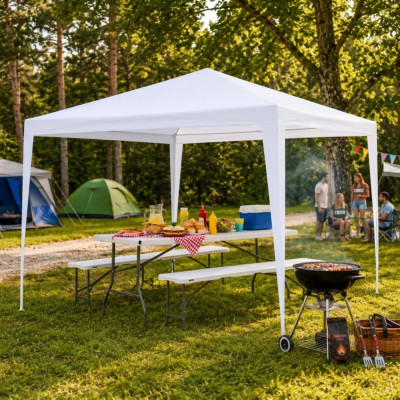 Carpa Desmontable para Jardín con Estructura de Acero 300x300x300cm 7house Jardín y Terraza 6