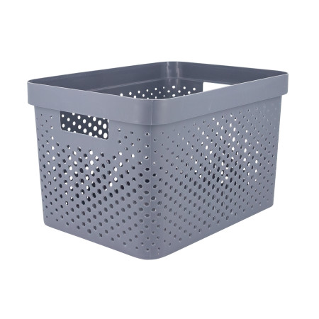 Cesta Alta de Ordenación Rectangular 18 Litros Zest 7house Ordenación Baño 1