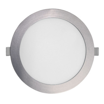 Downlight LED Empotrable Redondo Compact Supra 24W 2400lm IP44 Ø30cm Cromo 30000H SECOM Downlight Empotrable 1