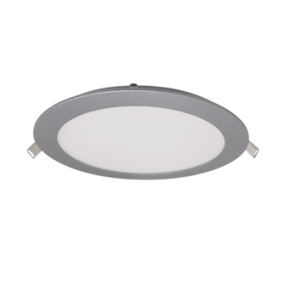 Downlight LED Empotrable Redondo Compact Supra 24W 2400lm IP44 Ø30cm Cromo 30000H SECOM Downlight Empotrable 2