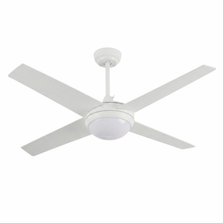 Ventilador de Techo con Luz 4 Aspas 56W 6 Velocidades Montana Blanco Thinia Home Ventiladores de Techo 1