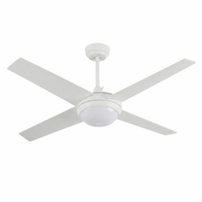 Ventilador de Techo con Luz 4 Aspas 56W 6 Velocidades Montana Blanco Thinia Home Ventiladores de Techo 1