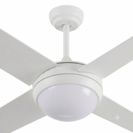Ventilador de Techo con Luz 4 Aspas 56W 6 Velocidades Montana Blanco Thinia Home Ventiladores de Techo 2