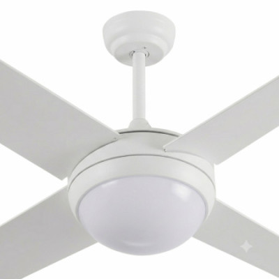 Ventilador de Techo con Luz 4 Aspas 56W 6 Velocidades Montana Blanco Thinia Home Ventiladores de Techo 2
