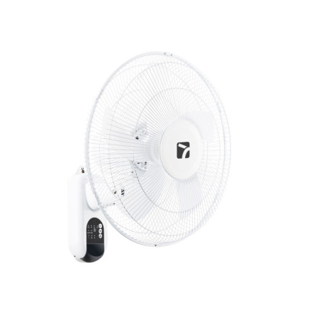 Ventilador de Pared 16" 40cm 45W 3 Velocidades con Mando a Distancia Blanco Raydan Home Ventiladores de Pared 2