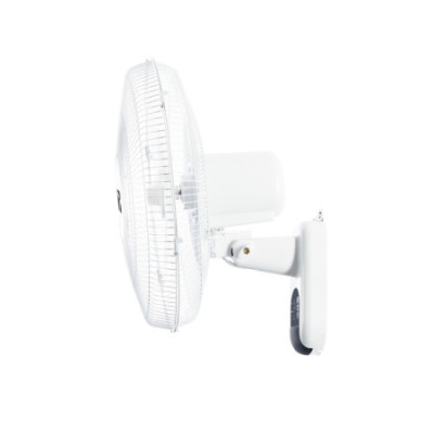 Ventilateur mural 16" (40 cm), 45 W, 3 vitesses, avec télécommande, blanc Raydan Home
